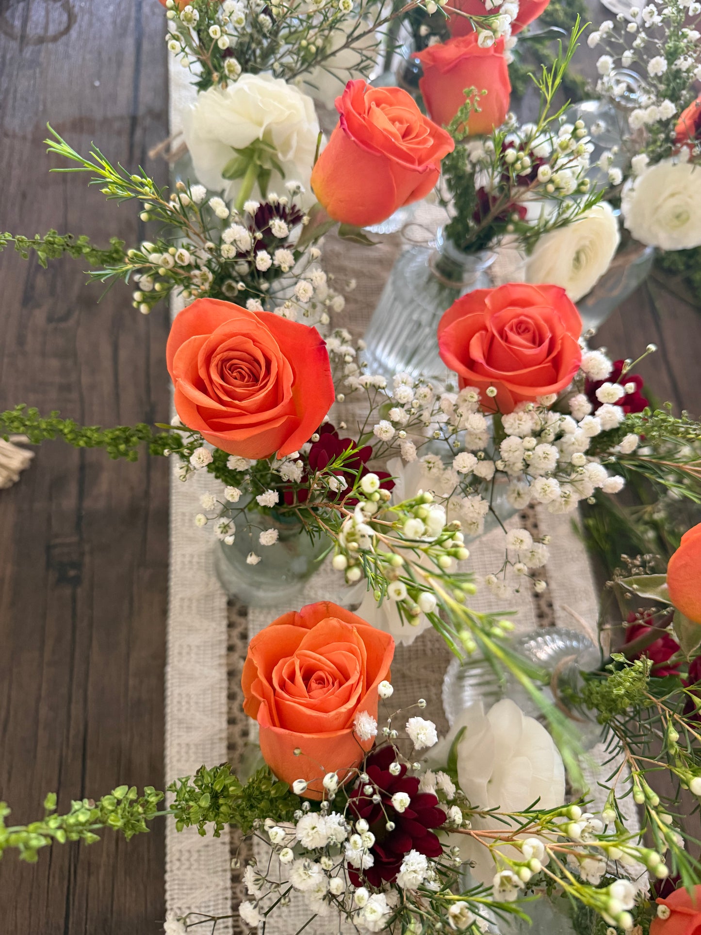 Elegant floral centerpieces